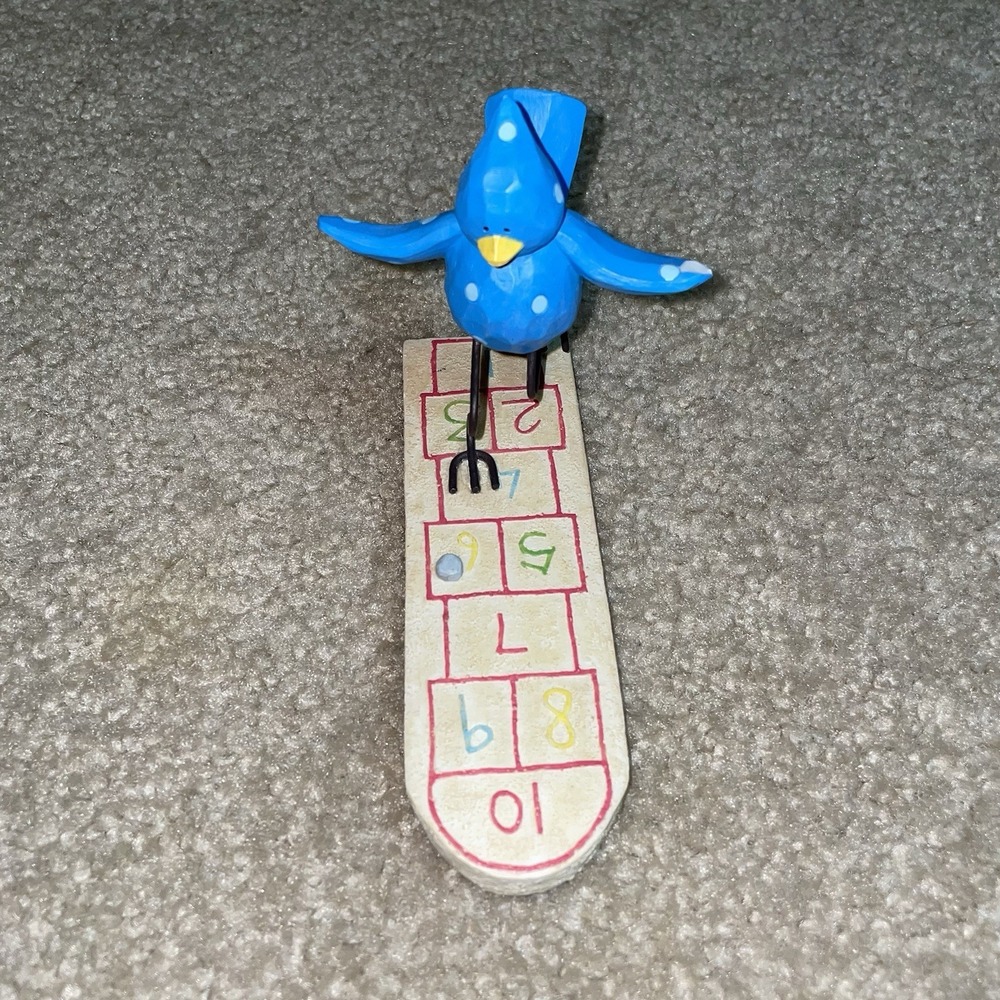 Russ Berrie Tweet Along With Me A Hoppin Good Time Blue Bird Hopscotch 13058‎